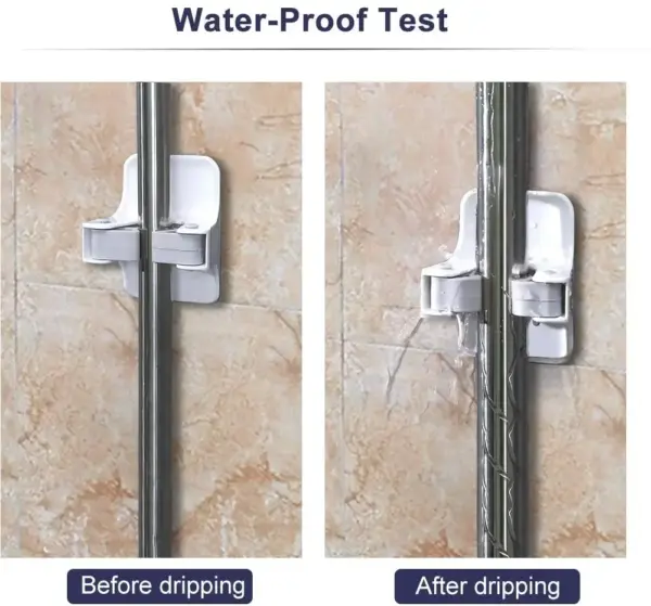 Support mural pour balai, pince à balai pour balai et cintre pour pelle à poussière pour la maison, la cuisine, le jardin, les systèmes de stockage de garage, 2 pièces