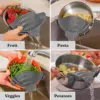 Passoire de cuisine en Silicone à Clip sur casseroles et poêles, égouttoir pour pâtes, nouilles, légumes, fruits, passoire, Gadgets de cuisine