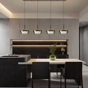 Plafonnier LED Suspendu à Anneaux – Luminaire Moderne pour Salon et Salle à Manger