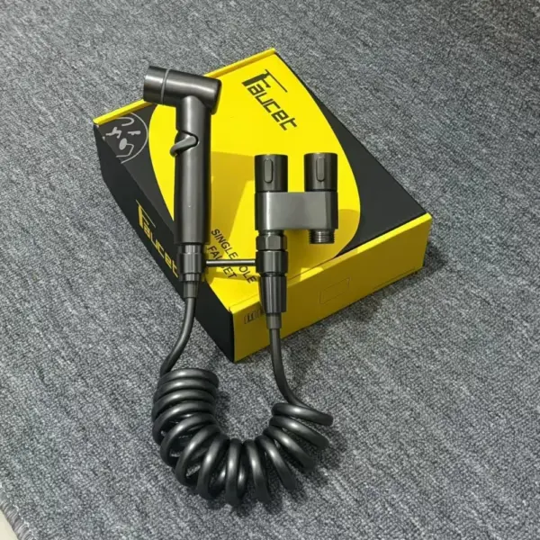 Ensemble de pulvérisateur de Bidet à main en acier inoxydable, avec buse double Mode, parfait pour le nettoyage de la salle de bain et le rinçage des toilettes, 1 ensemble