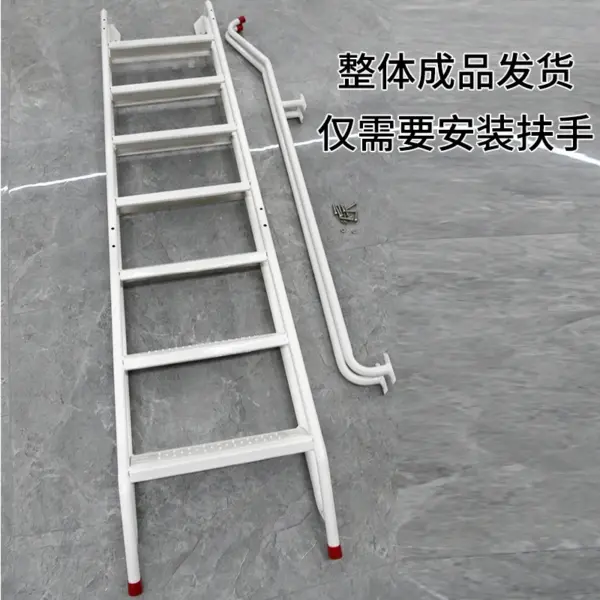 Échelle domestique en acier au carbone, escaliers de grenier, main courante extérieure, escaliers extérieurs, personnalisation spéciale de grenier