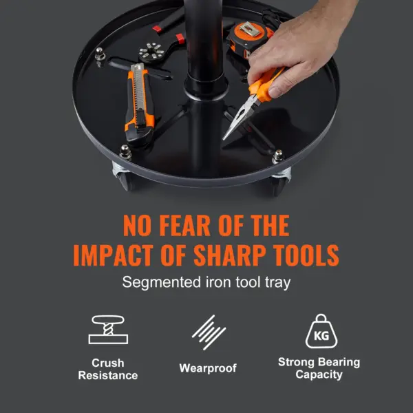 SucceBuy – tabouret de mécanicien pneumatique roulant de 250 LBS, siège de Garage/magasin, tabouret d'atelier roulant rembourré pour réparation automobile de Garage