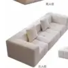 Salon canapés sous vide compressés moderne petit appartement tissu salon canapé crème Style guimauve canapé combinaison gratuite