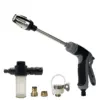 Pistolet à eau haute pression Portable, nettoyage du métal réglable, Machine de lavage de voiture, buse de tuyau d'arrosage de jardin, pistolet à eau en mousse d'arrosage