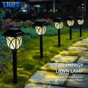 Lot de 8 Lampes Solaires LED Extérieures Étanches – Éclairage Décoratif pour Jardin, Pelouse et Allée