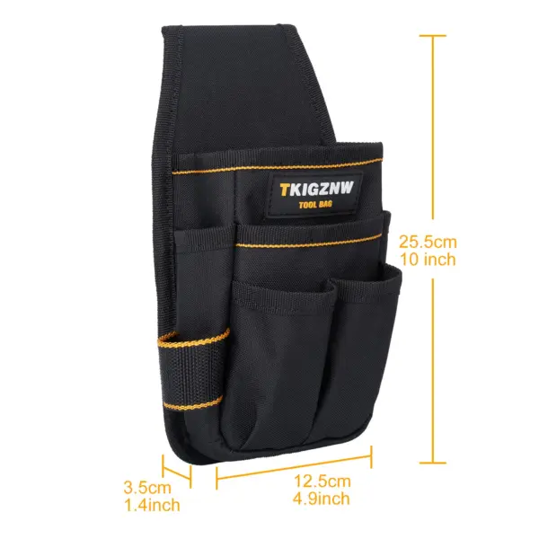TKIGZNW Pochette à outils robuste avec ceinture réglable – 6 poches et 9 boucles pour tournevis