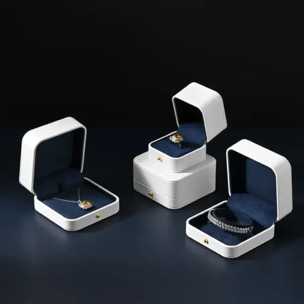 Ciyye boîte à bijoux organisateur de bijoux bague boucles d'oreilles collier pendentif Bracelet boîte de rangement boîte d'emballage coffret cadeau pour mariage