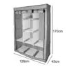 Placard Portable grande maison multicouche économique tissu armoire anti-poussière salle de location placard pour une personne organisateur de vêtements