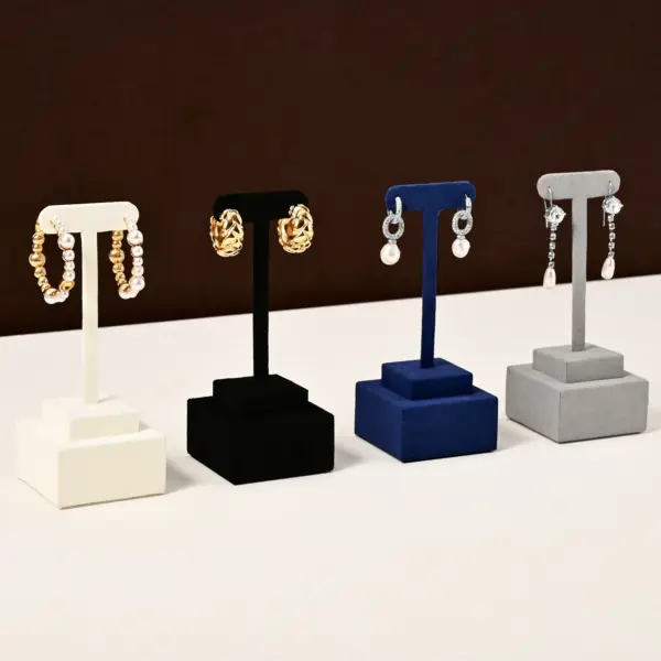 Ciyye t-bar bijoux présentoir boucles d'oreilles anneaux support organisateur de rangement support pour accessoires de mode bagues bijoux accessoires