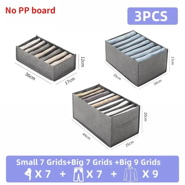 Boîte de rangement pour pantalons et jeans, tiroirs, organisateur pour sous-vêtements, soutien-gorge, chaussettes, garde-robe, organisateur de vêtements, armoire, organisateurs de T-Shirt, rangement