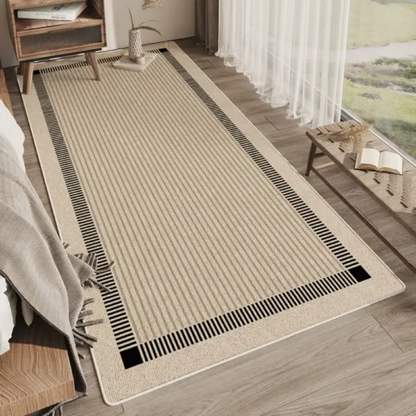 VIKAMA – tapis latéral Simple pour chambre à coucher, tapis latéral de salon, coussin de suspension de balcon, décoration de maison antidérapante