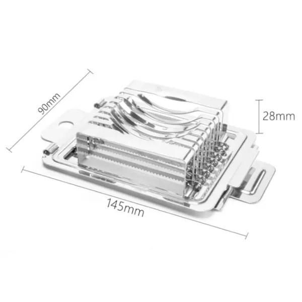 Coupe-Œufs Multifonction en Acier Inoxydable – Trancheur Manuel pour Œufs, Fruits et Champignons