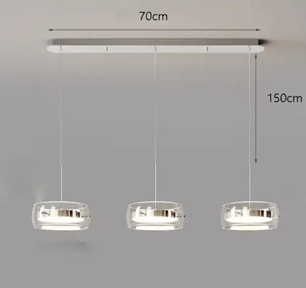 Plafonnier LED Suspendu à Anneaux – Luminaire Moderne pour Salon et Salle à Manger