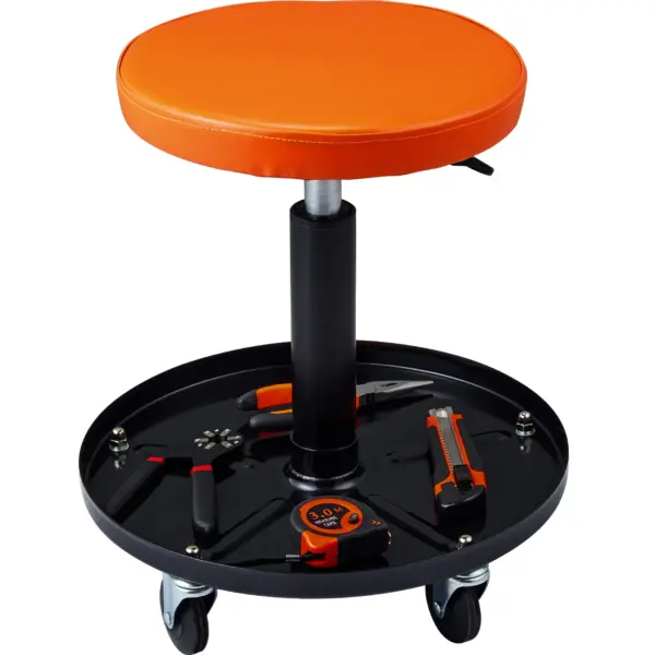 SucceBuy – tabouret de mécanicien pneumatique roulant de 250 LBS, siège de Garage/magasin, tabouret d'atelier roulant rembourré pour réparation automobile de Garage