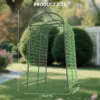 Arche de jardin extra haute de 7,5 pieds avec treillis et filet, en acier revêtu de polyéthylène, pour plantes grimpantes, légumes, pergola extérieure