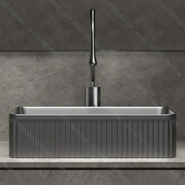 Lavabo de salle de bains en céramique de luxe, lavabo d'art avec accessoires de vidange, bol de lavage au-dessus du comptoir, ensemble d'éviers de comptoir