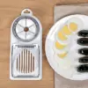 Coupe-Œufs Multifonction 2-en-1 en Acier Inoxydable – Trancheur et Quartier pour Cuisine
