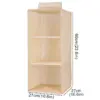 Sac de rangement suspendu en coton et lin, Style tiroir, boîte de rangement de garde-robe, support organisateur de vêtements, étagère de rangement suspendue pliable