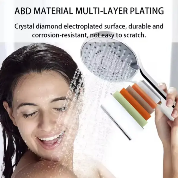 Ensemble de pomme de douche à 5 Modes, Massage haute pression, buse de pulvérisation de bain à main, pomme de douche avec support de tuyau, accessoires de salle de bains