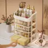 Boîte de rangement de maquillage multicouche 1 pièce, rangement de cosmétiques pour les soins de la peau, fard à paupières, Lotions rouge à lèvres, idéal pour commode, salle de bain, chambre à coucher