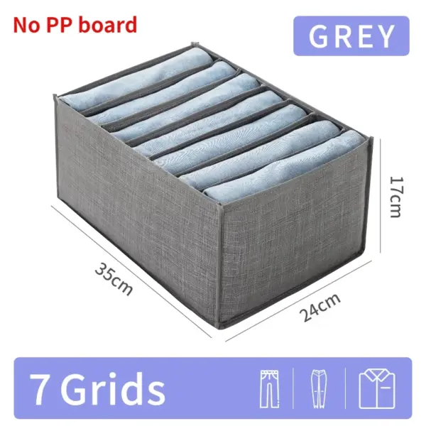 Boîte de rangement pour pantalons et jeans, tiroirs, organisateur pour sous-vêtements, soutien-gorge, chaussettes, garde-robe, organisateur de vêtements, armoire, organisateurs de T-Shirt, rangement