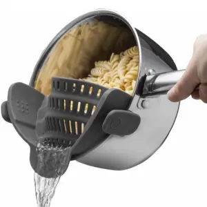 Passoire de cuisine en Silicone à Clip sur casseroles et poêles, égouttoir pour pâtes, nouilles, légumes, fruits, passoire, Gadgets de cuisine