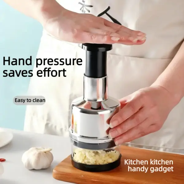 Presse-ail manuel - Gadget de cuisine multifonctionnel, facile à utiliser et à nettoyer, hachoir à ail robuste pour la cuisine à domicile