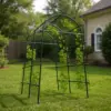 Arche de jardin extra haute de 7,5 pieds avec treillis et filet, en acier revêtu de polyéthylène, pour plantes grimpantes, légumes, pergola extérieure