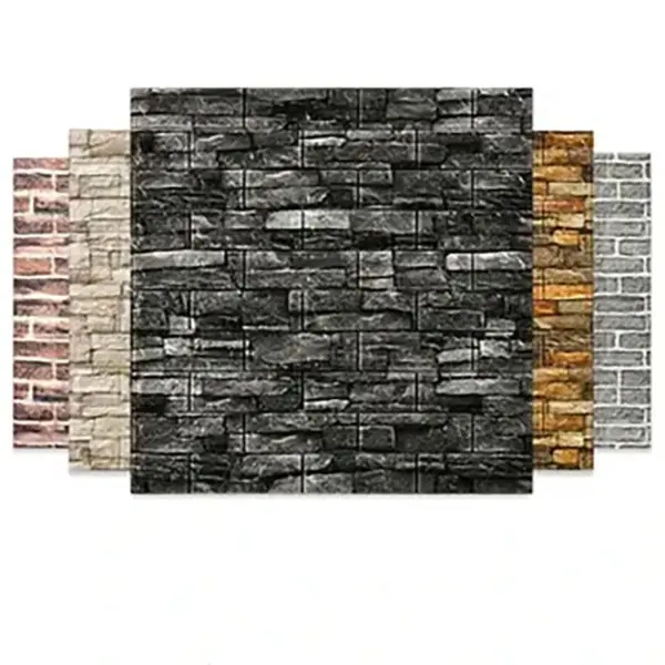 Papier peint auto-adhésif décoratif imperméable et résistant à l'humidité, style rétro, décoration de maison, chambre à coucher, mur de fond de salon