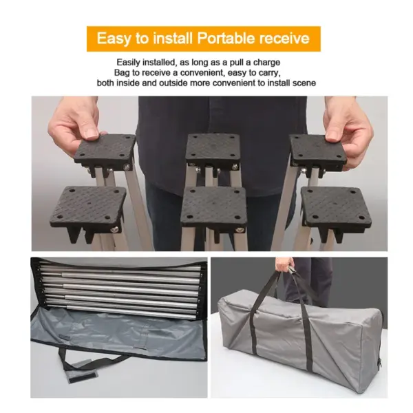 Établi portable en alliage d'aluminium, support rapide télescopique, table pliante multifonctionnelle, 4/6 pieds, appliqué au fonctionnement du verre en ardoise