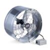 Ventilateur de Pignon pour Grenier 15” – Extracteur d’Air 1300 CFM avec Thermostat Réglable, Grille de Protection – Ventilation Silencieuse pour Maison, Garage & Atelier