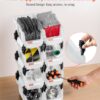 Bacs de Rangement Empilables Transparents – Lot de 8, Organisateurs Modulables pour Garage, Bureau & Placard
