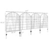 Clôture de Jardin Modulaire en Acier – Lot de 4 Panneaux Protecteurs & Décoratifs
