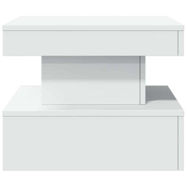 Table Basse Moderne avec Éclairage LED – Design Contemporain, 50×50 ou 90×50 cm