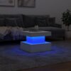 Table Basse Moderne avec Éclairage LED – Design Contemporain, 50×50 ou 90×50 cm